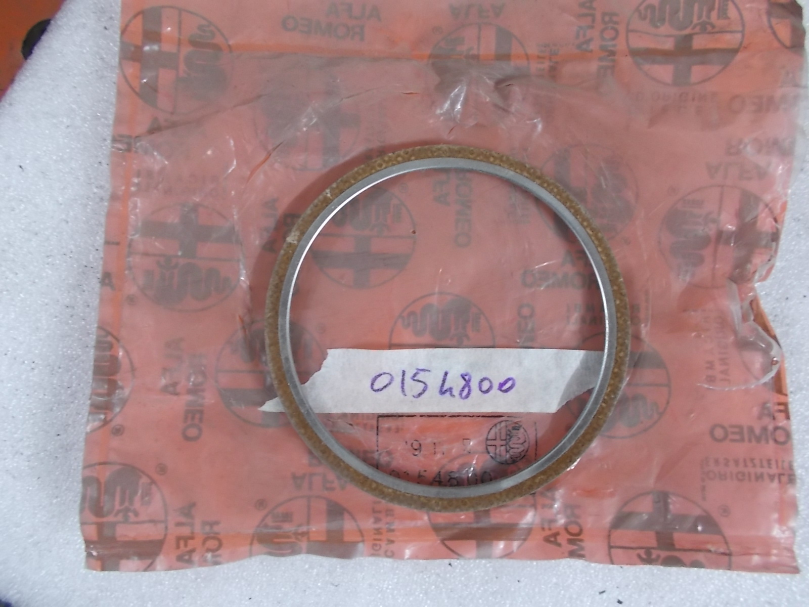 0154800 ANELLO TESTATA ALFETTA GIULIETTA NUOVO ORIGINALE