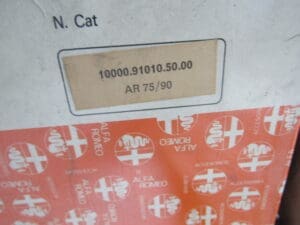 10000910105000 KIT FODERE ALFA 75 90 NUOVE ORIGINALI MA SPORCHE PER CATTIVO STOCCAGGIO