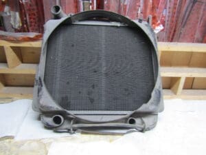 DOPHINE RADIATORE COMPLETO DI CONVOGLIATORE E SUPPORTI ALFA RENAULT DOPHINE NUOVO ORIGINALE