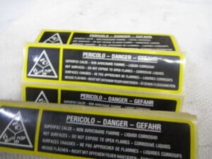 12855880 TARGHETTA PRESCRIZIONE ALFA 145 146 156 166 SPIDER GTV 916 159 BRERA SPIDER 939  NUOVO ORIGINALE