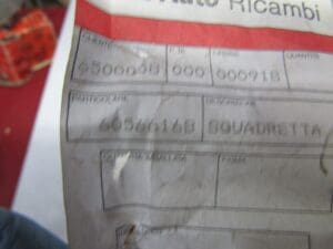 60566168 SQUADRETTA SINISTRA SUPPORTO LAMIERA ALFA 164 NUOVO ORIGINALE - immagine 3