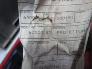 60503257 RIVESTIMENTO SEDILE DX GUIDATORE ALFA 33 NUOVO ORIGINALE - immagine 3