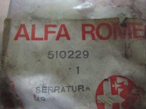 510229 SERRATURA COFANO MOTORE ALFA ALFASUD 60744096 NUOVO ORIGINALE - immagine 3