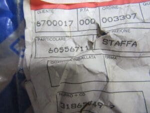 60556711 STAFFA ELETTROVALVOLA CARBURANTE ALFA 33 NUOVO ORIGINALE - immagine 3