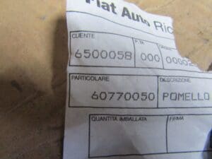 60770050 POMELLO IMPIANTO RISCALDAMENTO ALFA 33 NUOVO ORIGINALE - immagine 3