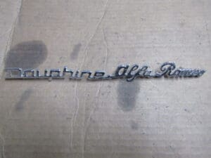 DauphineAR TARGHETTA DAUPHINE_ALFA_ROMEO NUOVO ORIGINALE - immagine 3