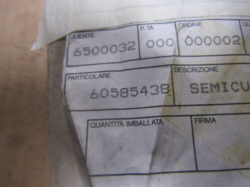 60585438 SEMI CUSCINETTO ALFA 75 155 164 SPIDER NUOVO ORIGINALE - immagine 3