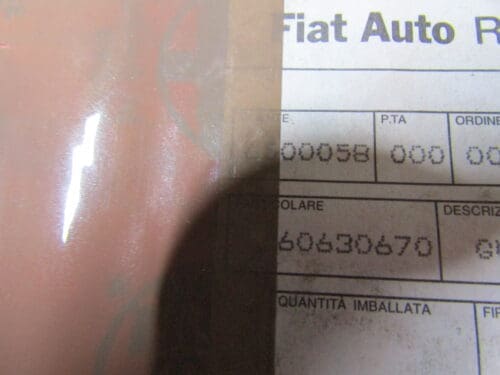 60630670 GUARNIZIONE DX GOCCIOLATOIO ALFA 145 NUOVO ORIGINALE - immagine 3