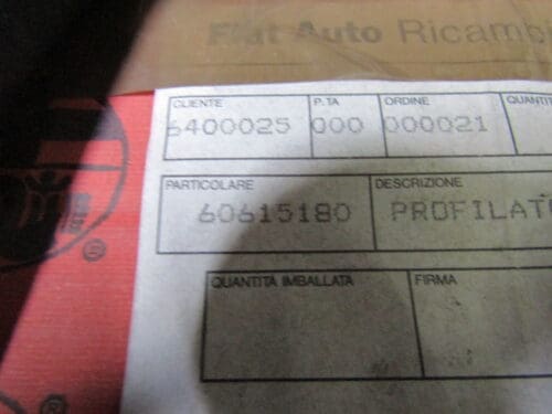 60615180 GUARNIZIONE GIROPORTA ANTERIORE DX 146 NUOVO ORIGINALE - immagine 3