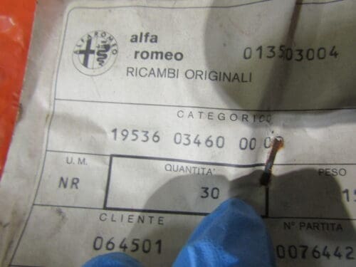 19536034600000 PERNO ALFETTA GIULIETTA NUOVO ORIGINALE - immagine 3