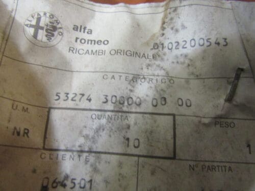 53274300000000 PORTALAMPADE ALFASUD ALFA 33 NUOVO ORIGINALE - immagine 3