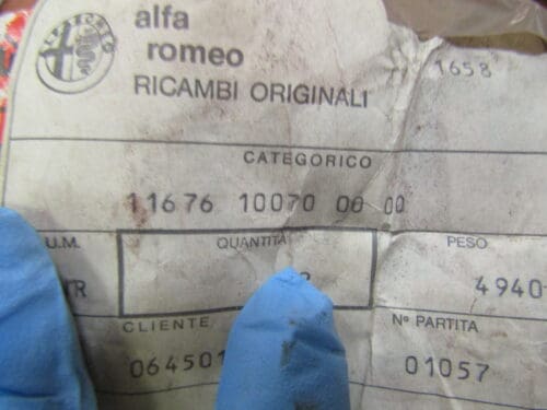 11676100700000 POMPA VUOTO ALFA ALFETTA 75 90 NUOVO ORIGINALE - immagine 3