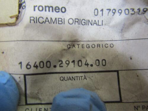 164002910400 SPESSORE BOCCOLA ALFA 164 NUOVO ORIGINALE - immagine 3