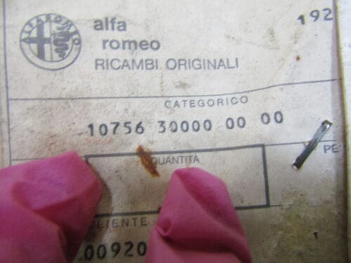 107563 MODANATURA MANIGLIA ALFASUD ALFA 33 NUOVO ORIGINALE - immagine 3