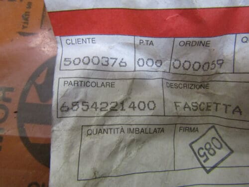 6554221700 FASCETTA STRINGITUBO ALFA NUOVO ORIGINALE - immagine 4