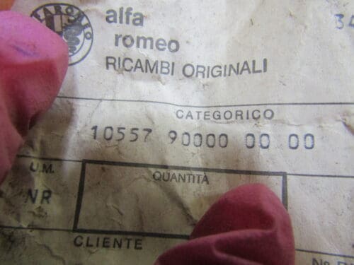 105579 POMELLO REGOLAZIONE SEDILE ALFASUD ALFA 33 NUOVO ORIGINALE - immagine 3