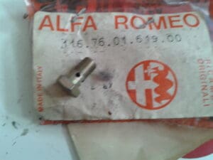60507174 RACCORDO OLIO ALFA 75 90 ALFETTA TD NUOVO ORIGINALE