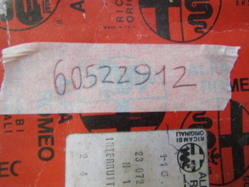 60522912 CONTATTO CLACSON ALFA SPIDER NUOVO ORIGINALE - immagine 3