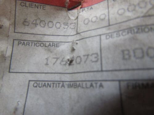 1762073 BOCCOLA SEDILI ANTERIORI ALFA 164 NUOVO ORIGINALE - immagine 2